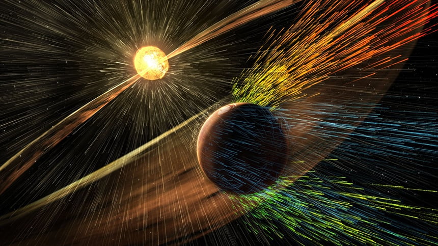 Mars Auroras Form Via Miniature Dungey Cycle, MAVEN Data Shows