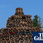 Man dies after falling from Eleventh Night bonfire in east Belfast