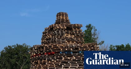 Man dies after falling from Eleventh Night bonfire in east Belfast