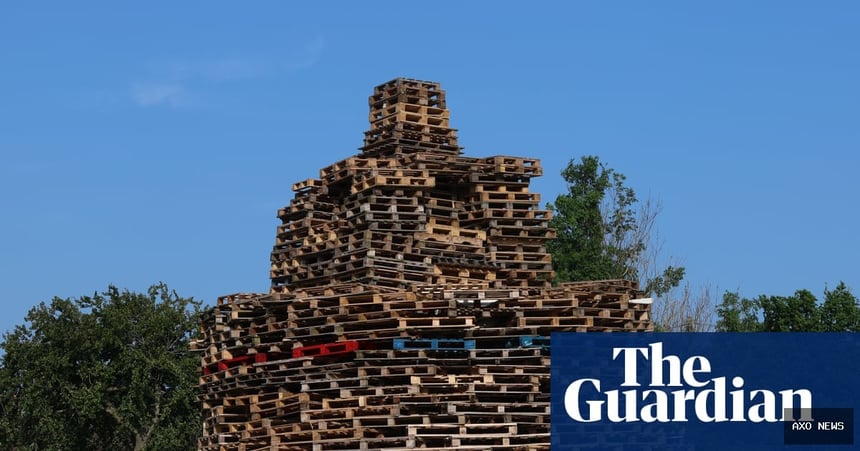 Man dies after falling from Eleventh Night bonfire in east Belfast